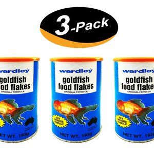 3 Wardley Goldfish Flakes Food 6.8 Oz. Original Formula (3 Pack)